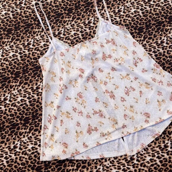 00s floral lace babydoll tank top - Picture 4 of 8